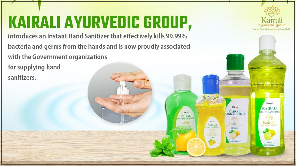  Kairali supports Government in supplying hand sanitizers