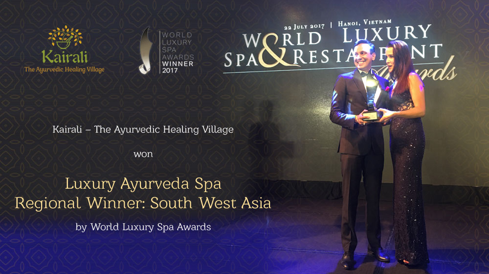 Kairali - The Ayurvedic Healing Village, Palakkad, Kerala conferred with World Luxury Spa Award 2017